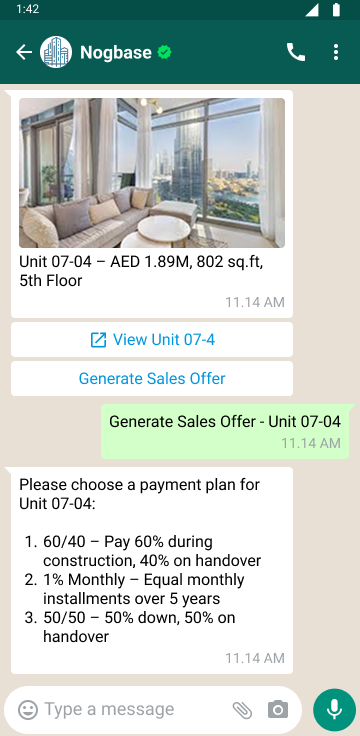 Create a sales offer